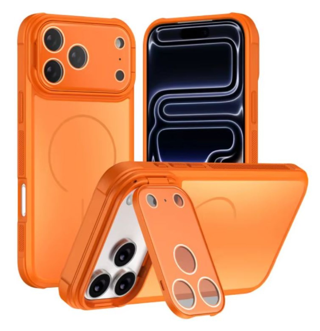  	iPhone 17 Pro - Camera Shutter Magnetic Magsafe Case - Orange 